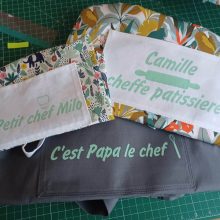 Tabliers inspiration japonaise pour toute la famille